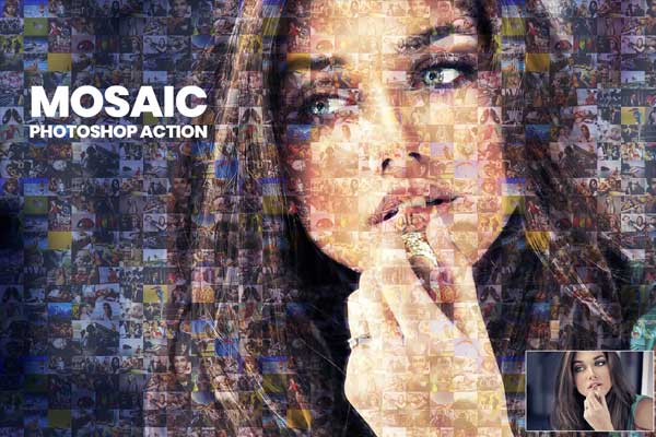 mosaic photoshop action free download